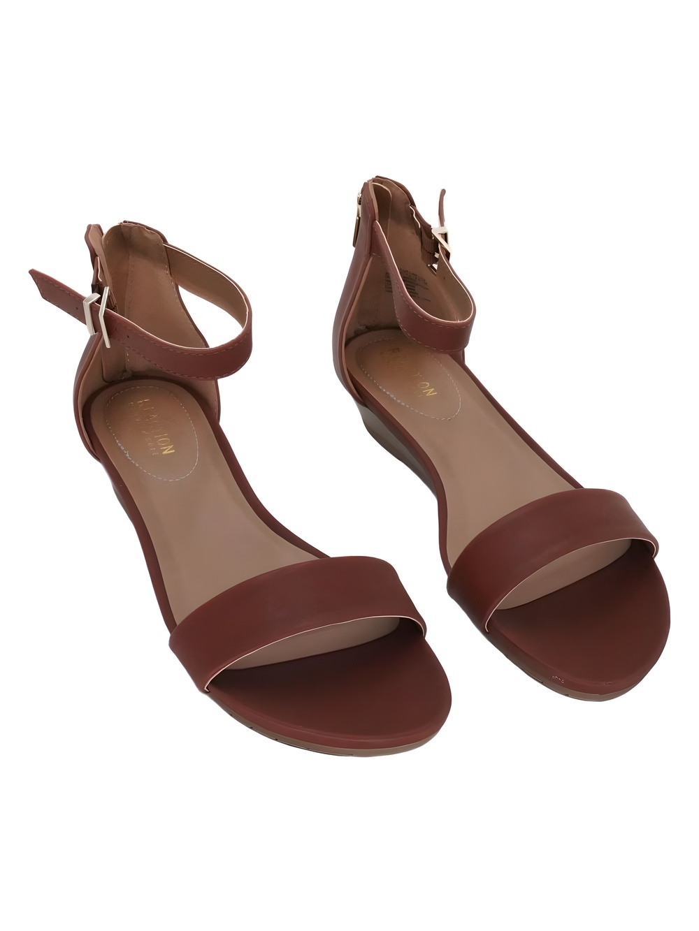 Kenneth Cole Reaction Great Viber Tan Wedge Sandals Size 9.5M